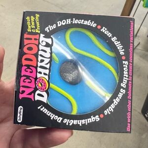 Blue and Green NeeDoh Donut Toy new in box